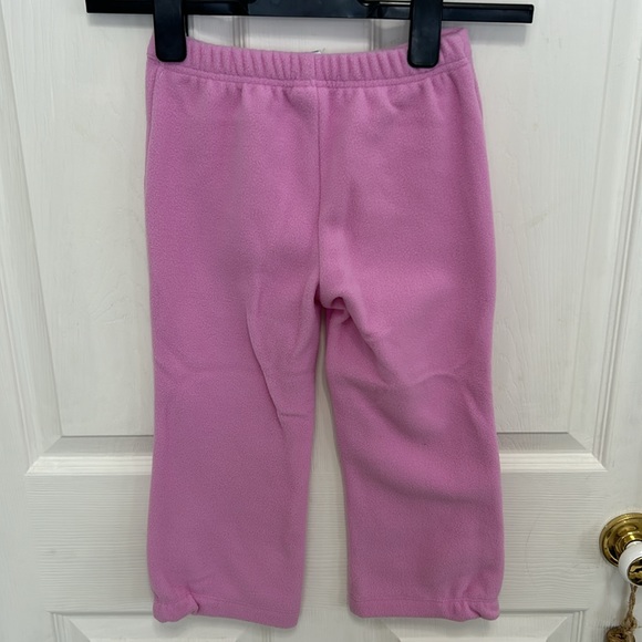 NWT Gymboree Snow Blossom lavender flower cuff fleece pant size 4T - Picture 2 of 3